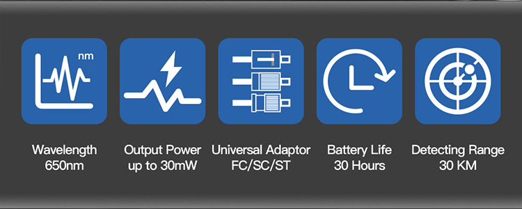 Visual Fault Locator with Standard 2.5mm Universal Adapter